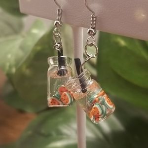 ✨Handmade✨ Fruit Infused Water Earrings